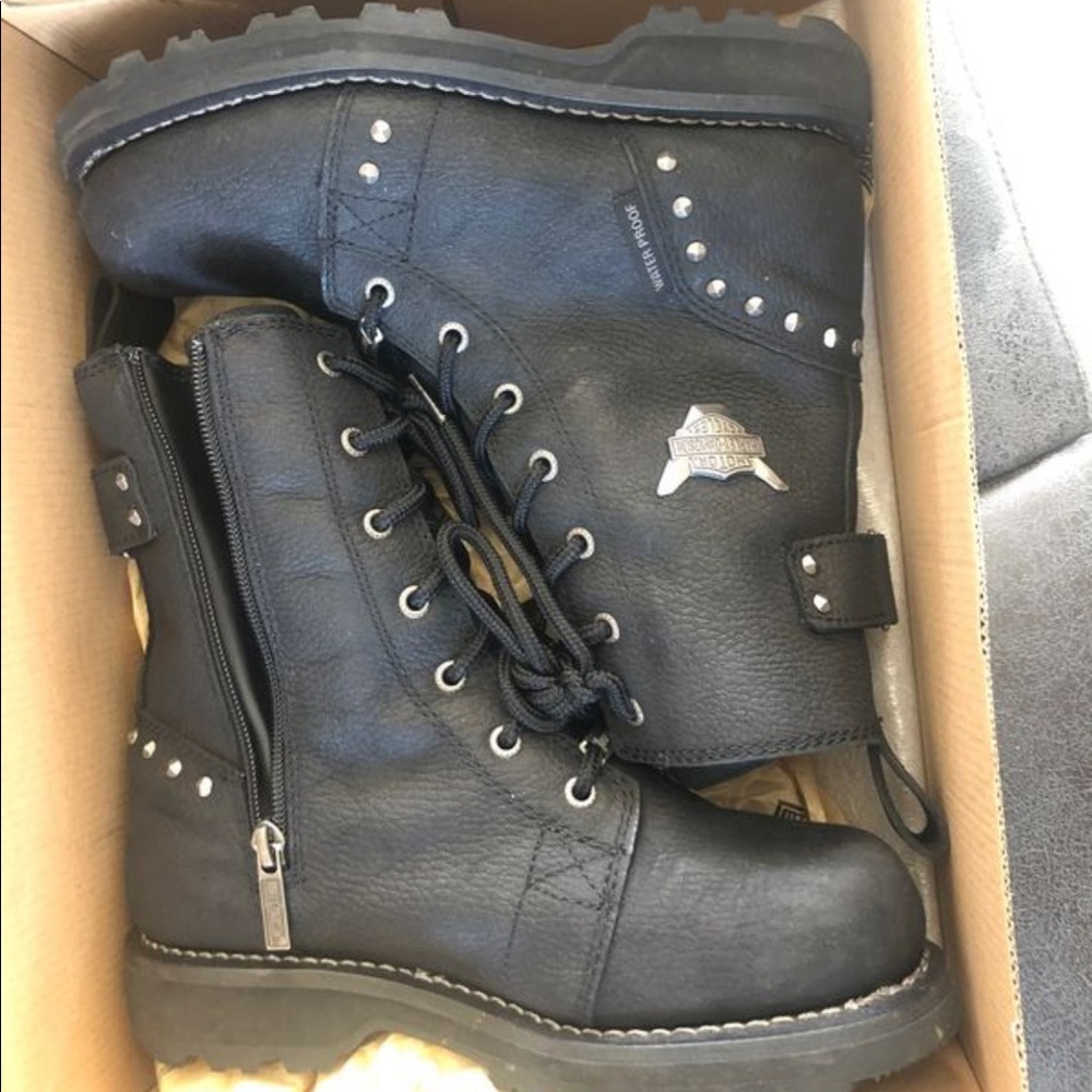 Harley Davidson ridding boots - waterproof